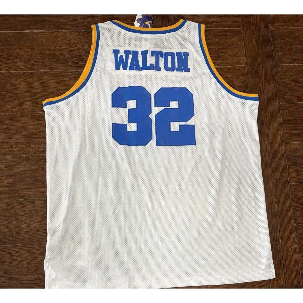 VINTAGE BILL WALTON UCLA BRUINS ADIDAS TRUE SCHOOL STITCH SEWN JERSEY 2XL 54 NWT